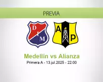 Pronóstico Medellín Alianza (13 julio 2025)