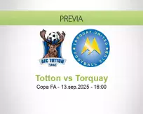 Pronóstico Totton Torquay (13 septiembre 2025)