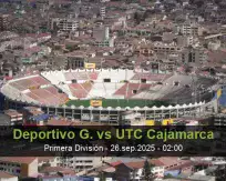 Pronóstico Deportivo G. UTC Cajamarca (25 septiembre 2025)