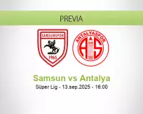 Pronóstico Samsun Antalya (13 setiembre 2025)