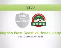 Pronóstico Qingdao West Coast Henan Jianye (22 abril 2026)