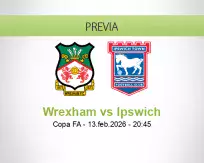 Pronóstico Wrexham Ipswich (13 febrero 2026)