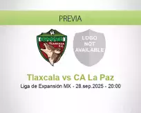 Pronóstico Tlaxcala CA La Paz (28 septiembre 2025)