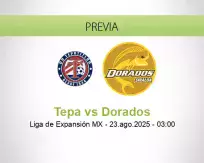 Pronóstico Tepa Dorados (22 agosto 2025)
