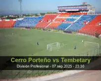 Pronóstico Cerro Porteño Tembetary (17 septiembre 2025)