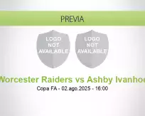 Pronóstico Worcester Raiders Ashby Ivanhoe (02 agosto 2025)
