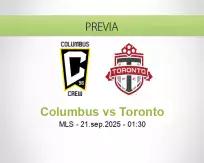 Pronóstico Columbus Toronto (20 septiembre 2025)