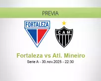 Fortaleza vs Atl. Mineiro