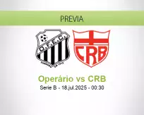 Pronóstico Operário CRB (17 julio 2025)