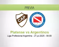 Pronóstico Platense Argentinos (26 julio 2025)