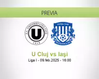 Pronóstico U Cluj Iaşi (09 febrero 2025)