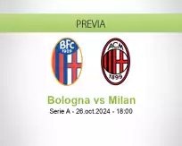 Pronóstico Bologna Milan (26 octubre 2024)