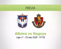 Pronóstico Albirex Nagoya (23 septiembre 2025)