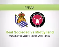 Pronóstico Real Sociedad Midtjylland (20 febrero 2025)