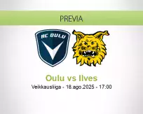 Pronóstico Oulu Ilves (18 agosto 2025)