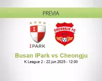 Pronóstico Busan IPark Cheongju (22 junio 2025)