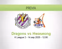 Pronóstico Dragons Hwaseong (14 septiembre 2025)