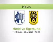 Pronóstico Hødd Egersund (30 julio 2025)