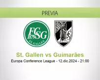 Pronóstico St. Gallen Guimarães (12 diciembre 2024)