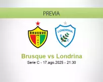 Pronóstico Brusque Londrina (17 agosto 2025)