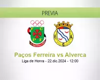 Pronóstico Paços Ferreira Alverca (22 diciembre 2024)