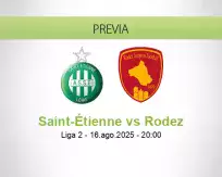 Pronóstico Saint-Étienne Rodez (16 agosto 2025)