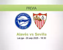 Pronóstico Alavés Sevilla (20 septiembre 2025)