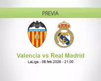 Valencia vs Real Madrid