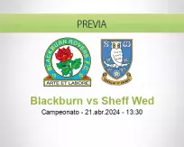 Pronóstico Blackburn Sheff Wed (21 abril 2024)