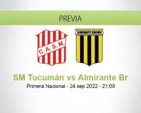 Pronóstico SM Tucumán Almirante Br (24 septiembre 2022)