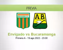 Pronóstico Envigado Bucaramanga (19 agosto 2022)