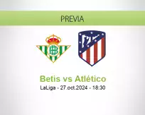 Pronóstico Betis Atlético (27 octubre 2024)