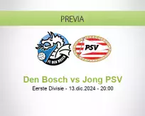 Pronóstico Den Bosch Jong PSV (13 diciembre 2024)