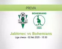 Pronóstico Jablonec Bohemians (02 febrero 2025)