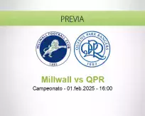 Pronóstico Millwall QPR (01 febrero 2025)