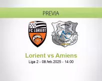 Pronóstico Lorient Amiens (08 febrero 2025)