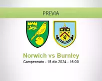 Pronóstico Norwich Burnley (15 diciembre 2024)