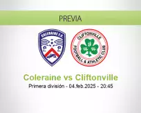 Pronóstico Coleraine Cliftonville (04 febrero 2025)