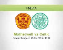 Pronóstico Motherwell Celtic (02 febrero 2025)