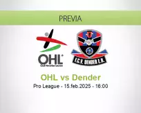 Pronóstico OHL Dender (15 febrero 2025)