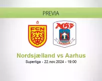 Pronóstico Nordsjælland Aarhus (22 noviembre 2024)