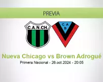 Pronóstico Nueva Chicago Brown Adrogué (26 octubre 2024)