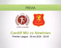 Pronóstico Cardiff MU Newtown (25 octubre 2024)