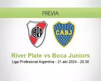Pronóstico River Plate Boca Juniors (21 abril 2024)
