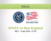 Pronóstico NYCFC New England (13 abril 2024)