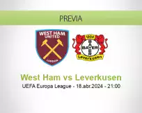 Pronóstico West Ham Leverkusen (18 abril 2024)