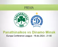 Pronóstico Panathinaikos Dinamo Minsk (19 diciembre 2024)