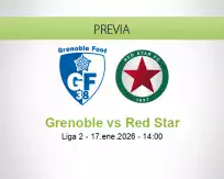 Pronóstico Grenoble Red Star (17 enero 2026)