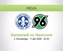 Pronóstico Darmstadt Hannover (11 abril 2026)