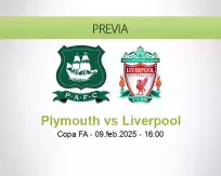 Pronóstico Plymouth Liverpool (09 febrero 2025)